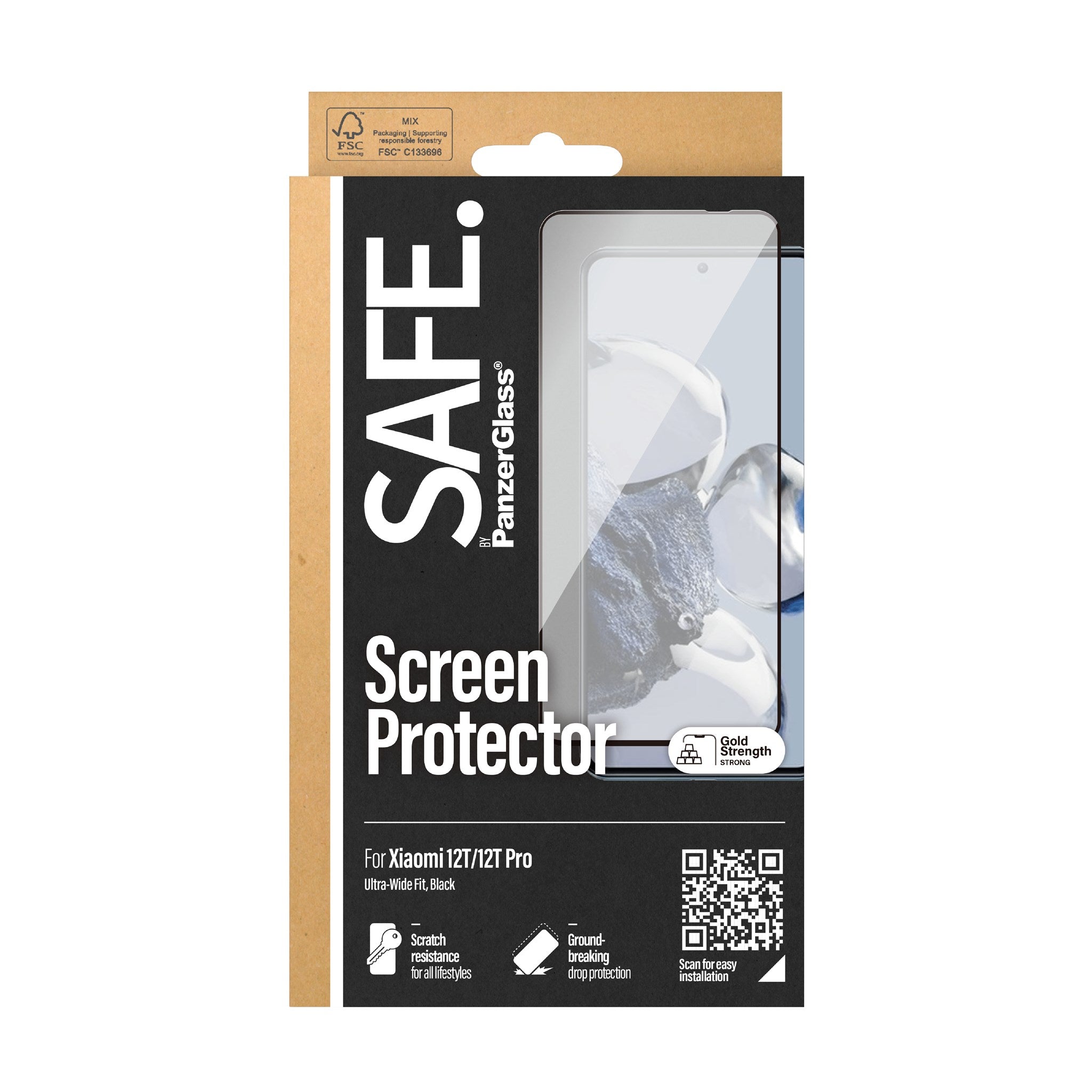 SAFE. by PanzerGlass® Dislayschutz Xiaomi 12T | 12T Pro